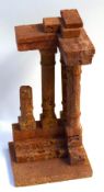 Pottery model of a Greek or Roman column, 20cm high