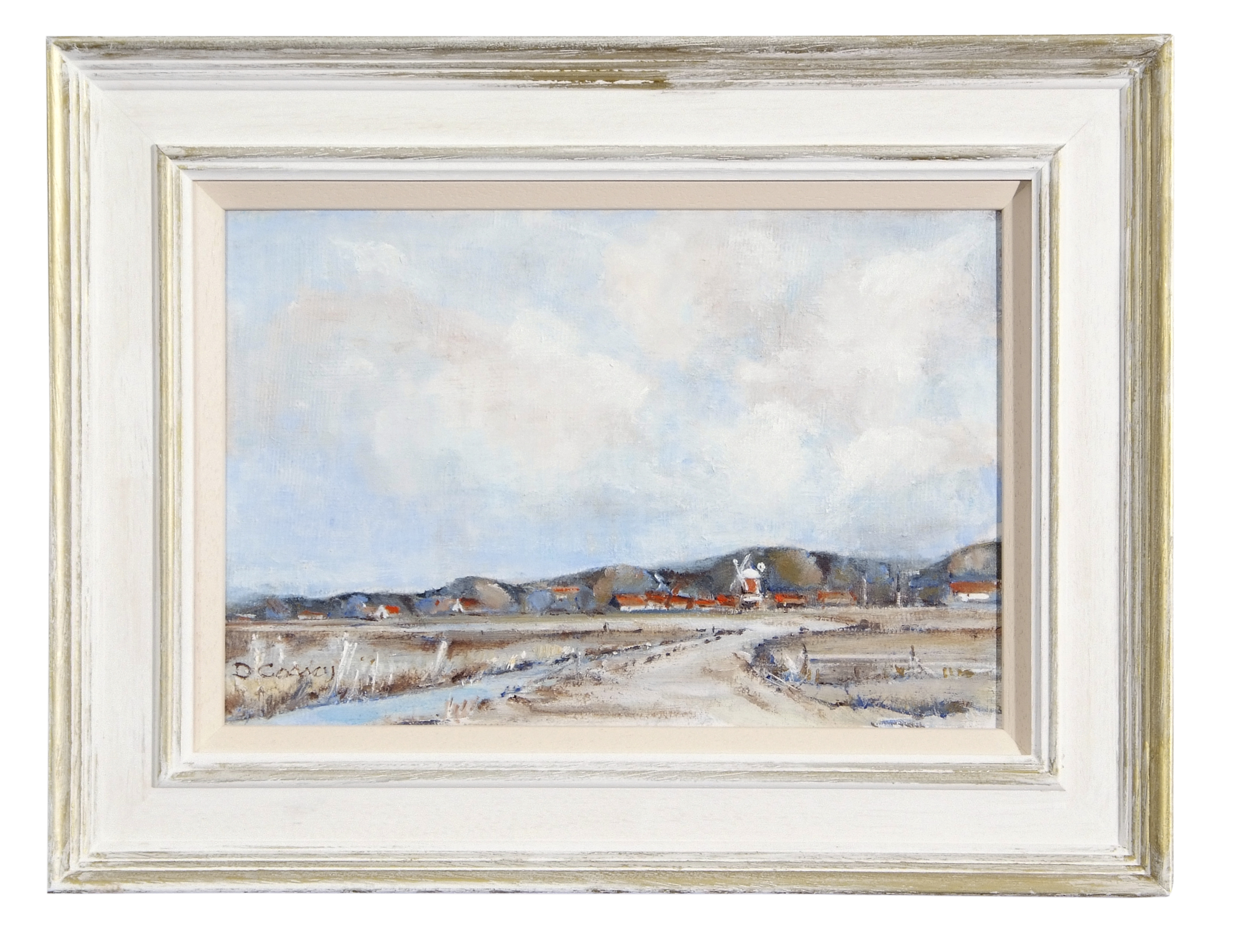 Desmond Cossey (born 1940), "Low tide at Brancaster, North Norfolk", oil on canvas, signed lower