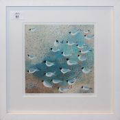 AR Hannah Hann (contemporary), "Black headed gulls", "Sandbank gulls" and "Walk at low tide",