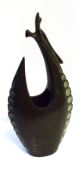 Japanese School (20th century), Bronze vase modelled as a dragon, signature to one side, 31cm high
