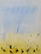 AR Sarah Cannell (contemporary), "Field", acrylic on canvas, 40 x 30cm