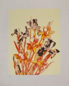 AR Robert Jones (1943), Flower studies, pair of coloured screen prints, signed, dated 74 and