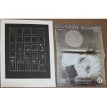 AR Anthony Benjamin (1931-2002), "Squares", black and white etching, signed, dated 82 and