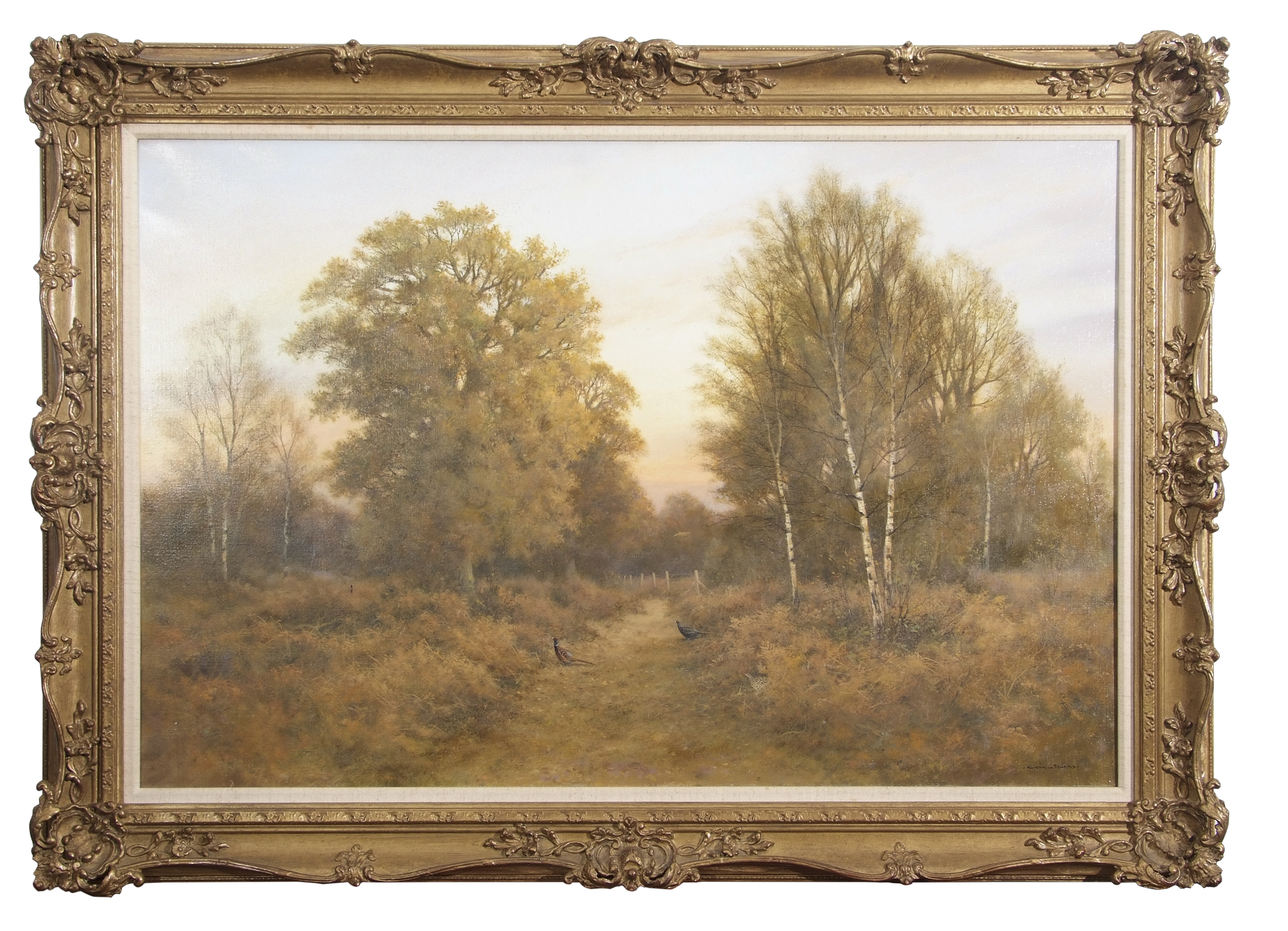 AR Colin W Burns (born 1944), "Woodland rise - Horsford", oil on canvas, signed lower right and