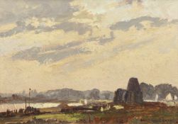 •AR Edward Holroyd Pearce (1901-1990), "St Benet's Abbey", oil on board, signed lower right, 22 x