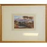 Attributed to William Crouch, "Westmoreland", watercolour, 8 x 11cm