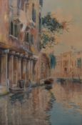 Zanetti Vettore, Venetian scene, watercolour, signed lower left, 87 x 57cm