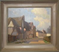 Noel Hazelwood, Assington, Suffolk, oil on canvas, signed and dated 1929 verso, 29 x 34cm