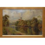 James Blackwell, River scene, oil on canvas, initialled and dated 97 lower right, 39 x 59cm