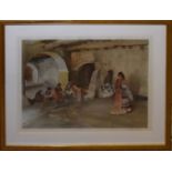 Sir William Russell Flint, Spanish beauties, artist's coloured proof, signed in pencil to lower