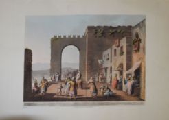 After Luigi Mayer, Views in Egypt, Palestine and other, group of seven hand coloured aquatints,