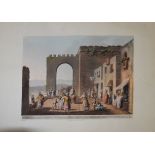 After Luigi Mayer, Views in Egypt, Palestine and other, group of seven hand coloured aquatints,