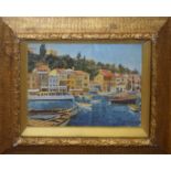 Charles Clifford Turner, Mediterranean scene, oil on board, signed lower right, 36 x 46cm