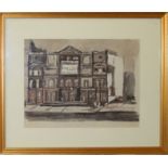 Max Brimmell, "Royal Court Theatre, Sloane Square", pen, ink and watercolour, signed and inscribed