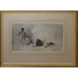 Sir William Russell Flint, Spanish beauties, artist's coloured proof with publisher's blind stamp,