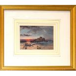 S Jackson, "St Malo", watercolour, signed and inscribed with title, 9 x 13cm