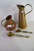 TWO VARIOUS METAL JUGS