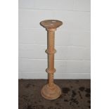 SPIRAL CARVED LAMP STAND, HEIGHT APPROX 101CM
