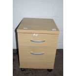 SMALL OFFICE FILING PEDESTAL, WIDTH APPROX 44CM