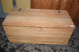 PINE BLANKET BOX, WIDTH APPROX 80CM