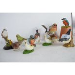 COLLECTION OF VARIOUS GOEBEL BESWICK AND OTHER BIRD FIGURES