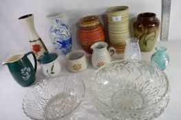 VARIOUS VASES, JUGS ETC