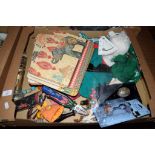 BOX CONTAINING HOUSE CLEARANCE SUNDRIES ETC