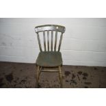 PAINTED KITCHEN CHAIR, HEIGHT APPROX 88CM