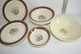 SUSIE COOPER HAZELWOOD PLATES AND BOWLS