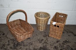 THREE VARIOUS BASKETS