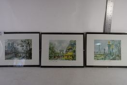 VARIOUS SMALL PRINTS, PARIS SCENES