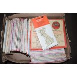 BOX CONTAINING VARIOUS ORDNANCE SURVEY MAPS INCLUDING VINTAGE 1" OF NORWICH, LOCH LINNHE, BRISTOL