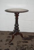 ORNATELY CARVED VICTORIAN CIRCULAR PEDESTAL TABLE, APPROX 50CM DIAM