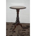 ORNATELY CARVED VICTORIAN CIRCULAR PEDESTAL TABLE, APPROX 50CM DIAM