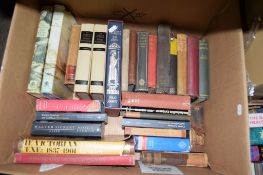 BOX OF MIXED BOOKS INCLUDING FOLIO SOCIETY, J M COOK "THE PERSIANS" IN SLIP-CASE ETC