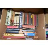 BOX OF MIXED BOOKS INCLUDING FOLIO SOCIETY, J M COOK "THE PERSIANS" IN SLIP-CASE ETC