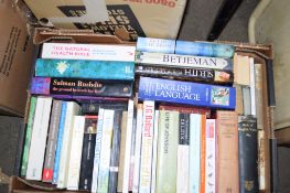 BOX GOOD QUANTITY VARIOUS HARDBACK AND PAPERBACK BOOKS