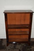 NICE QUALITY MAHOGANY LOW BOOKCASE, WIDTH APPROX 78CM