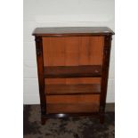 NICE QUALITY MAHOGANY LOW BOOKCASE, WIDTH APPROX 78CM