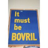 FRAMED VINTAGE BOVRIL ADVERTISEMENT, WIDTH APPROX 62CM