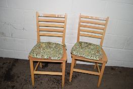 PAIR OF MODERN KITCHEN CHAIRS, HEIGHT APPROX 88CM