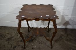 ORNATELY SHAPED OCCASIONAL TABLE, WIDTH APPROX 64CM