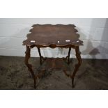 ORNATELY SHAPED OCCASIONAL TABLE, WIDTH APPROX 64CM