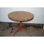 CIRCULAR PINE KITCHEN TABLE, DIAM APPROX 107CM