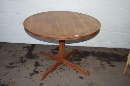 CIRCULAR PINE KITCHEN TABLE, DIAM APPROX 107CM