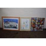 THREE VARIOUS LARGE PRINTS, LARGEST APPROX 101CM X 80CM