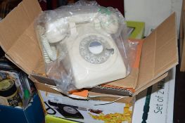 BOX: REPRODUCTION DIAL TELEPHONE
