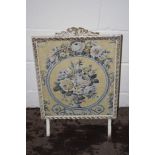 VINTAGE PAINTED FIRE SCREEN, WIDTH APPROX 48CM