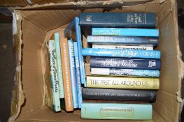 BOX CONTAINING VARIOUS HARDBACK AND OTHER BOOKS INCLUDING FAMILY GUIDE TO ALTERNATIVE MEDICINE,