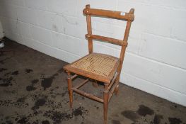 SMALL CANE SEATED CHAIR
